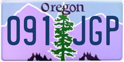 OR license plate 091JGP