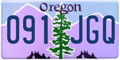 OR license plate 091JGQ