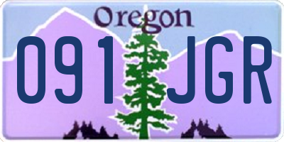 OR license plate 091JGR