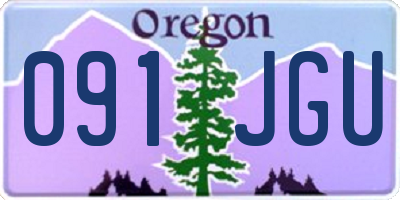 OR license plate 091JGU
