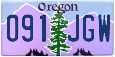 OR license plate 091JGW
