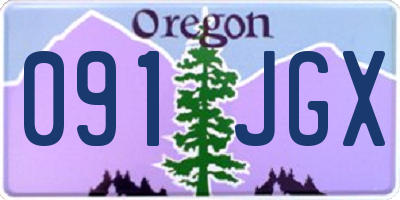 OR license plate 091JGX