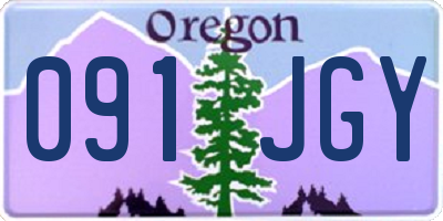OR license plate 091JGY