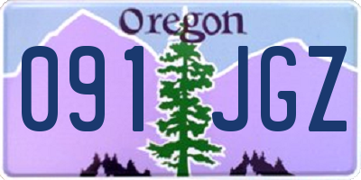 OR license plate 091JGZ