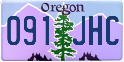 OR license plate 091JHC
