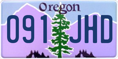 OR license plate 091JHD