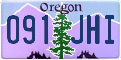 OR license plate 091JHI