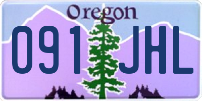 OR license plate 091JHL