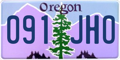 OR license plate 091JHO