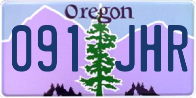 OR license plate 091JHR