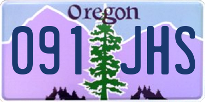 OR license plate 091JHS