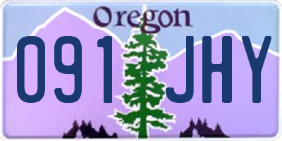 OR license plate 091JHY