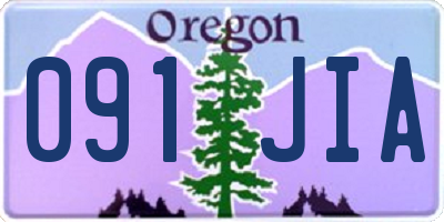 OR license plate 091JIA