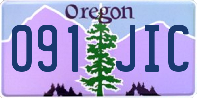 OR license plate 091JIC