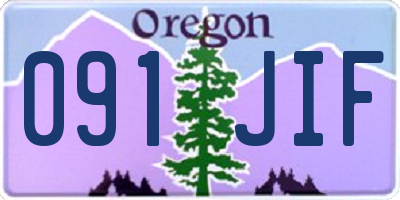 OR license plate 091JIF