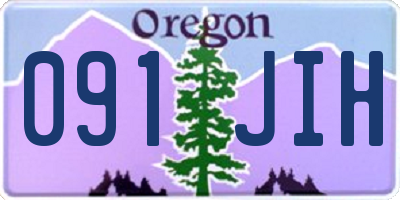 OR license plate 091JIH