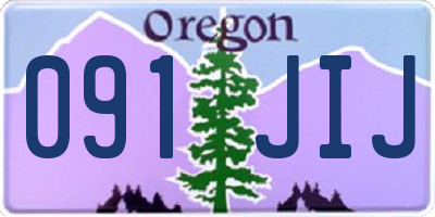 OR license plate 091JIJ