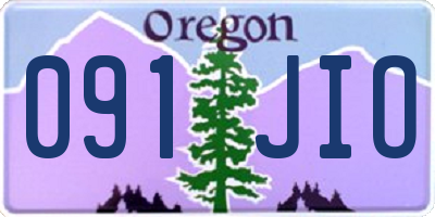 OR license plate 091JIO