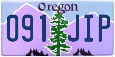 OR license plate 091JIP