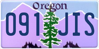 OR license plate 091JIS