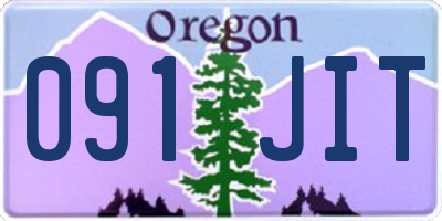 OR license plate 091JIT