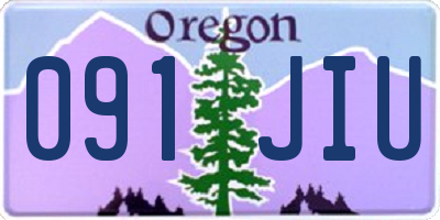 OR license plate 091JIU