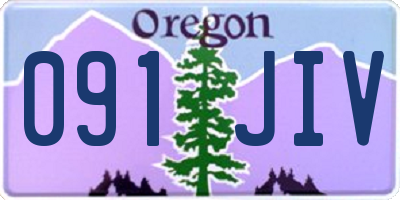 OR license plate 091JIV