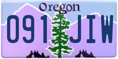 OR license plate 091JIW