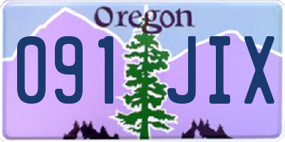 OR license plate 091JIX
