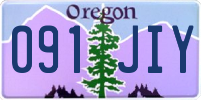 OR license plate 091JIY
