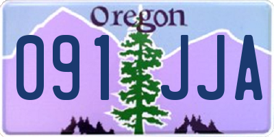 OR license plate 091JJA