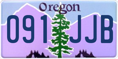 OR license plate 091JJB
