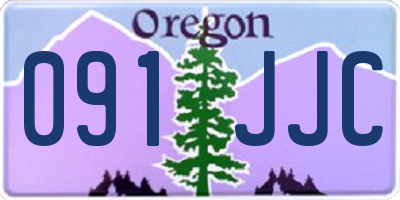 OR license plate 091JJC