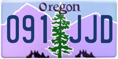 OR license plate 091JJD