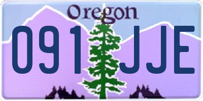 OR license plate 091JJE