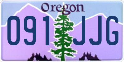 OR license plate 091JJG