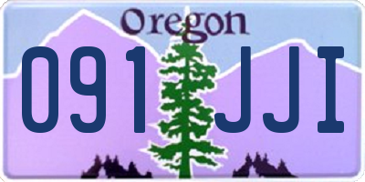 OR license plate 091JJI