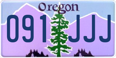 OR license plate 091JJJ