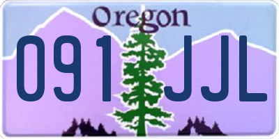 OR license plate 091JJL