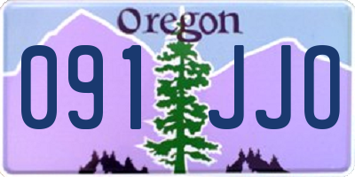 OR license plate 091JJO
