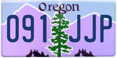 OR license plate 091JJP