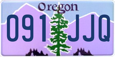 OR license plate 091JJQ