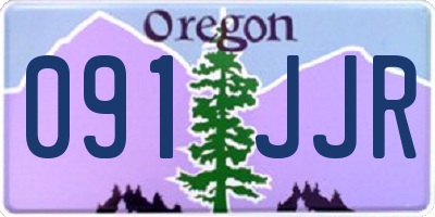 OR license plate 091JJR