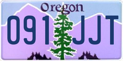 OR license plate 091JJT