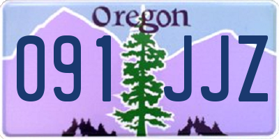 OR license plate 091JJZ