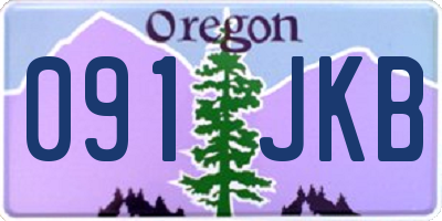 OR license plate 091JKB