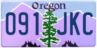 OR license plate 091JKC
