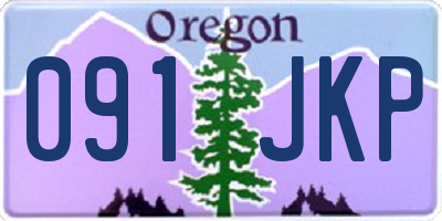 OR license plate 091JKP