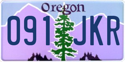 OR license plate 091JKR