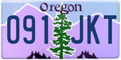 OR license plate 091JKT